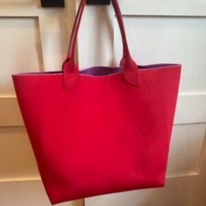 Rothys Lightweight Tote Red and Purple
